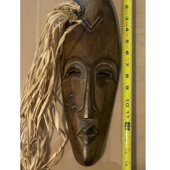 Large Hand-Carved Wooden Head Dress Mask - Picture 4 of 5